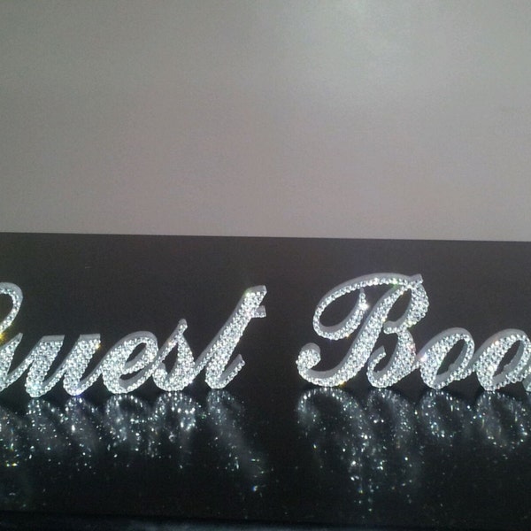 Crystal Guest Book Etsy