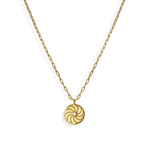 Sunshine Coin Medallion Necklace