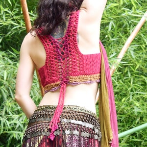 Crochet Acanthus Top PATTERN: Lacy Racerback Bralette (PDF FILE)