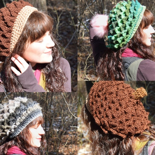 Crochet PATTERN: Oak Sprite Hat / Adult 