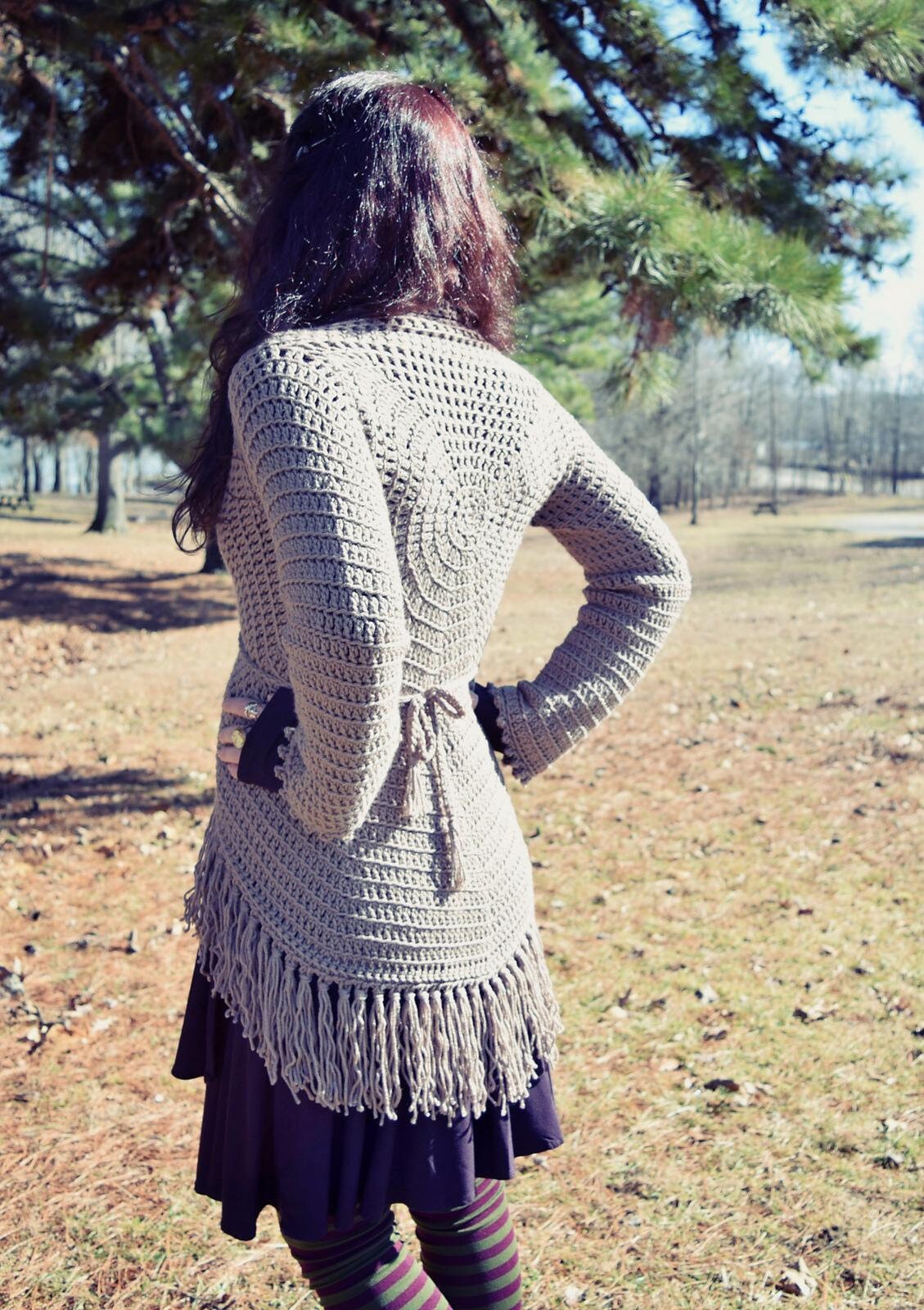 Asymmetric Long Cardigan - Etsy