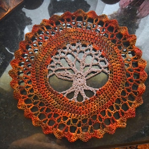 Crochet PATTERN: Tree of Life Mandala Wall Hanging / Dreamcatcher / Yggdrasil World Tree Crochet Pattern / Downloadable PDF pattern file