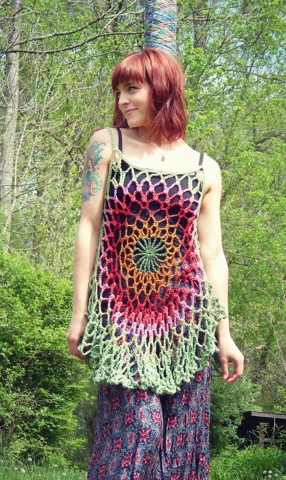 Retro Styled Mermaid Vintage Mandala Art Tank Top Retro Styled Mermaid Vintage Mandala Art Tank Top