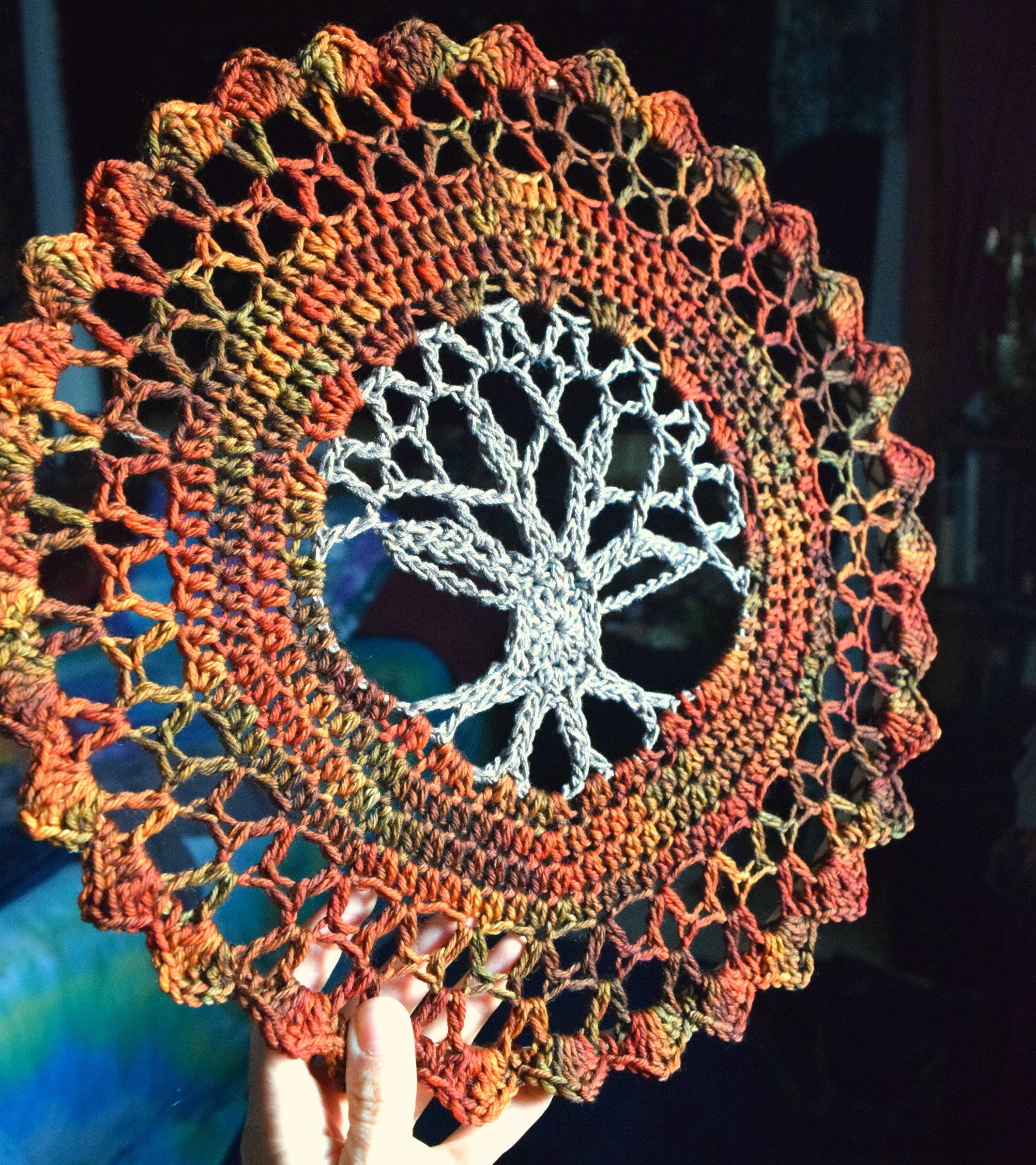 Crochet PATTERN Tree of Life Mandala Wall Hanging / Etsy