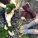 Crochet PATTERN: Mermaid Mitts & Barefoot Sandals / Crocodile Stitch Gloves / Croc Stitch Barefoot Sandals /Instant Download PDF 