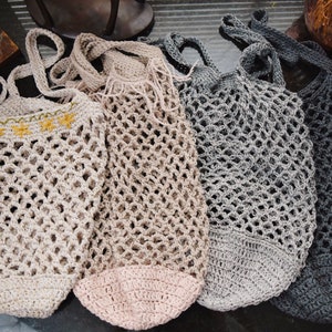 Crochet PATTERN: Simple Market Bag / Easy Crochet Grocery Bag / Simple Crochet Pattern Eco-friendly String Bag Reusable Bag / PDF Download image 4