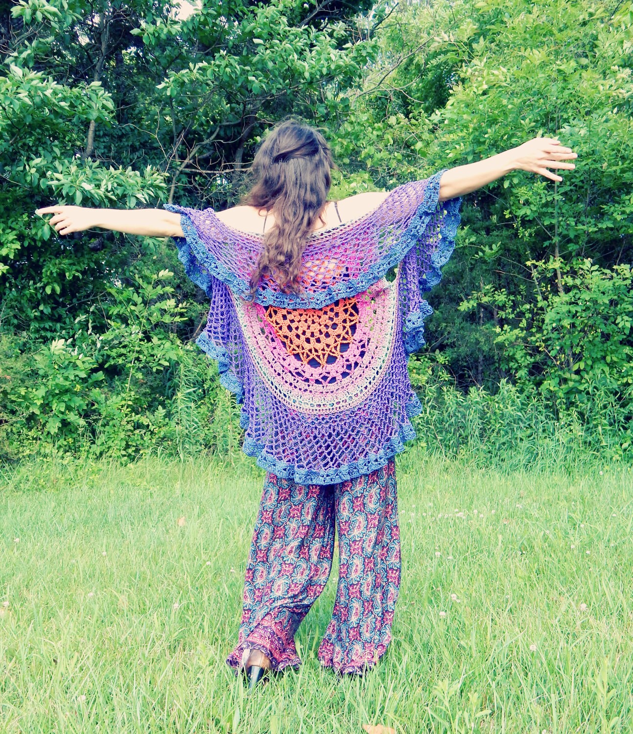 Lotus mandala circular vest sale
