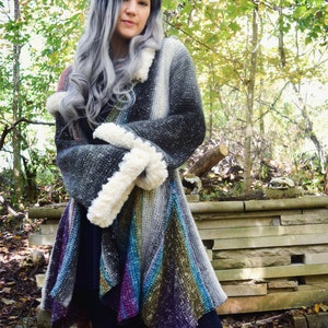 Crochet PATTERN: Priestess Coat Tunisian Crochet/ Sizes XS-2XL / Unique Fantasy Renaissance Witchy Hooded Coat Pattern / PDF File image 10