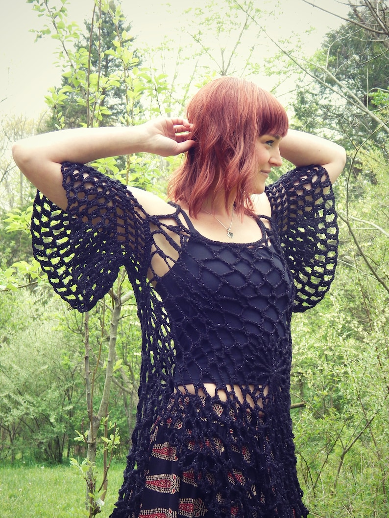 Crochet PATTERN: Mandala Top / Romantic Hippie Festival Tank Top Lace Beach Coverup PATTERN ONLY image 9