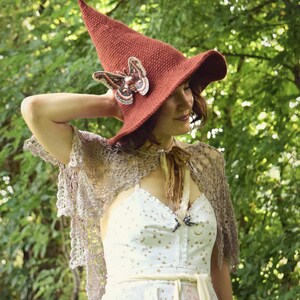 Crochet Wizard Hat PATTERN: Tall Witch Cosplay Hat (PDF Download) image 7