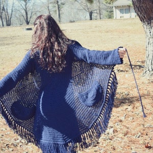 Crochet PATTERN: Spiral Sweater / Easy Crochet Sweater Wrap Cardigan Pattern / Easy Spring or Fall Sweater / Simple Wrap Sweater Pattern imagem 10
