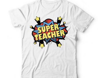 Súper maestro Svg, Súper maestro Png, Apreciación del maestro svg, Imágenes prediseñadas del maestro, Camiseta de héroe svg
