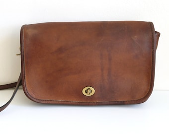 Vintage Coach Original NYC Brown Convertible Clutch Shoulder Bag Etsy