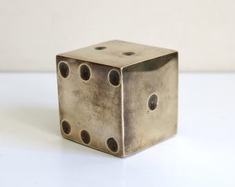 Large Brass Dice