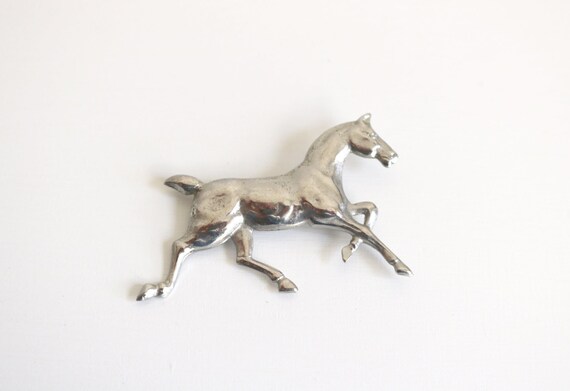 Sterling Horse Pin - image 1