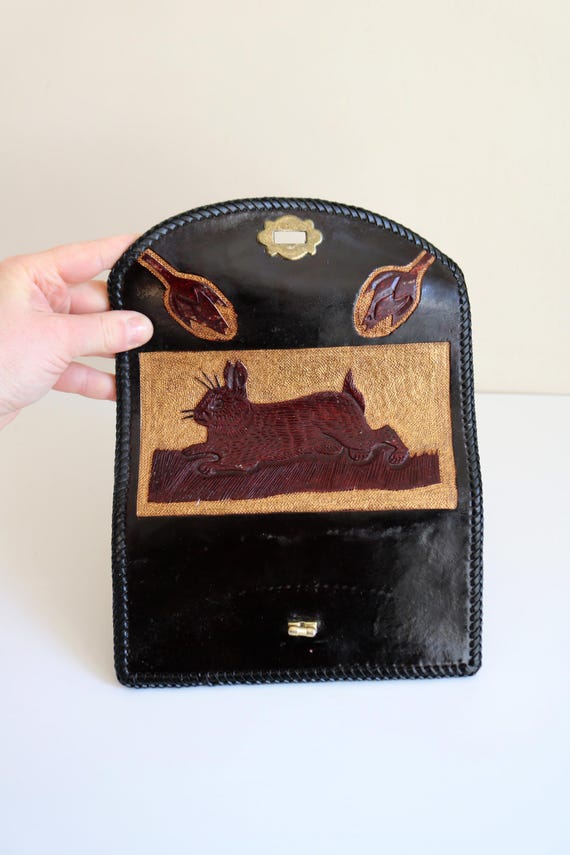 Rabbit Tooled Leather Wallet - image 6