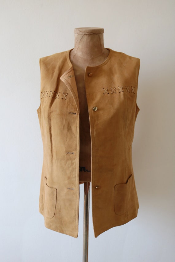 Soft Suede Leather Vest - image 5