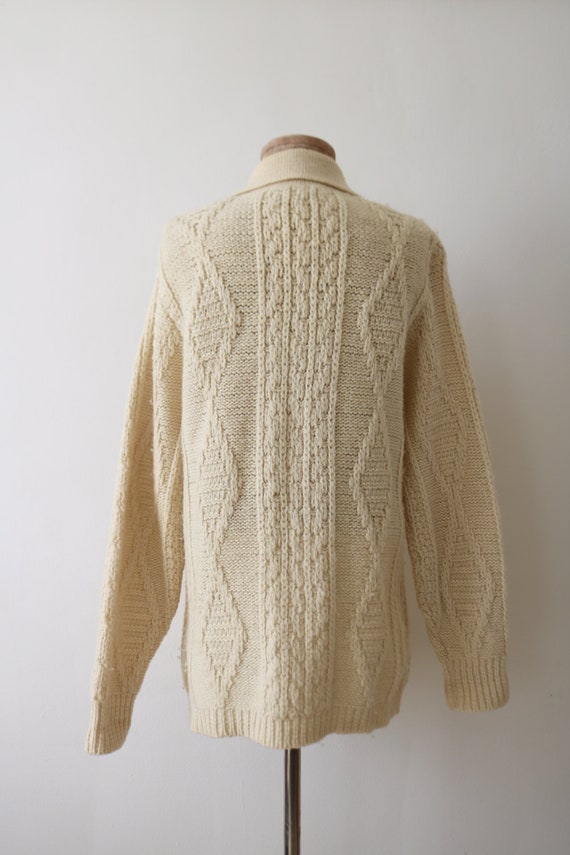 Pendleton Cream Wool Pocket Sweater - image 5