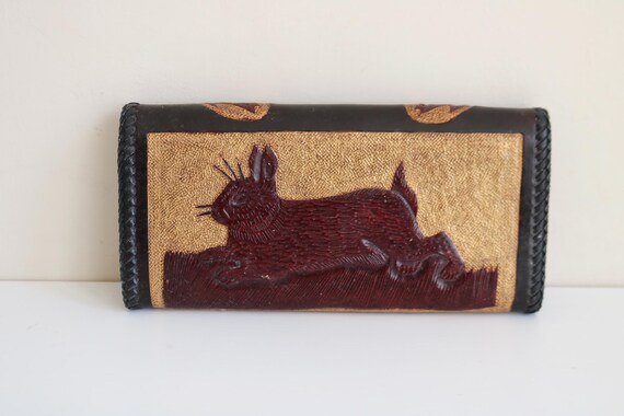 Rabbit Tooled Leather Wallet - image 1
