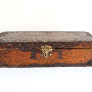 Pyrography Folk Wood Box