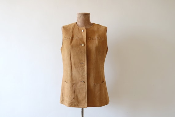 Soft Suede Leather Vest - image 1