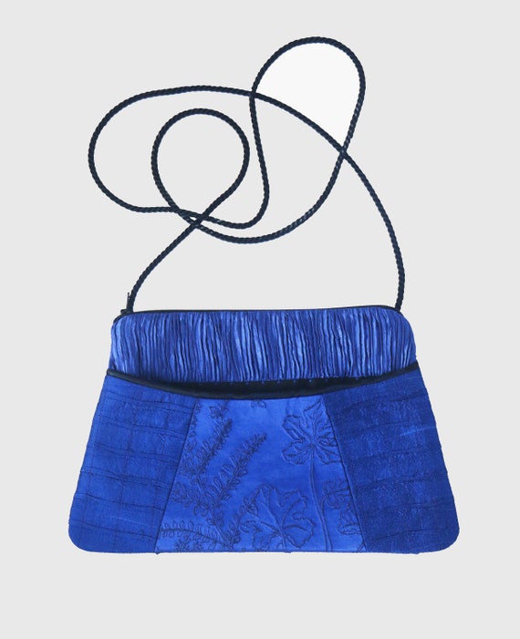 Juniper Silk and Rayon Purse in Sapphire Blue