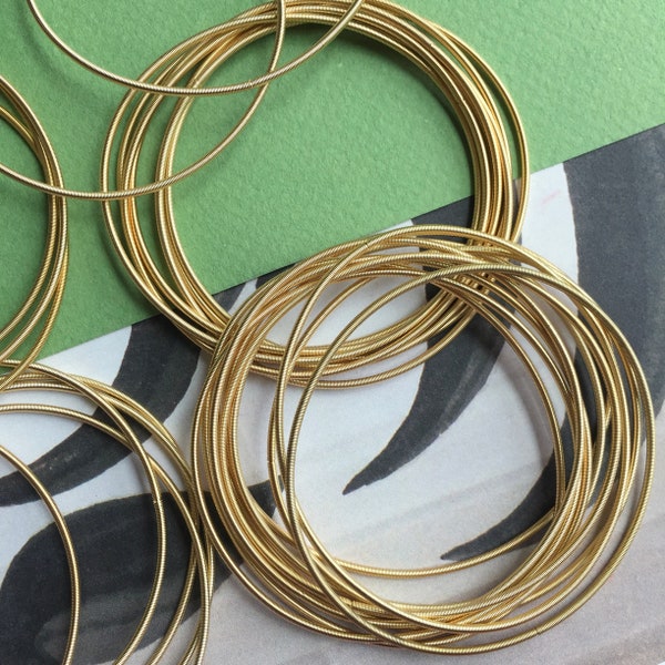 Vintage Gold Plated Tiny Stretch Bracelets, 20PCS/Set