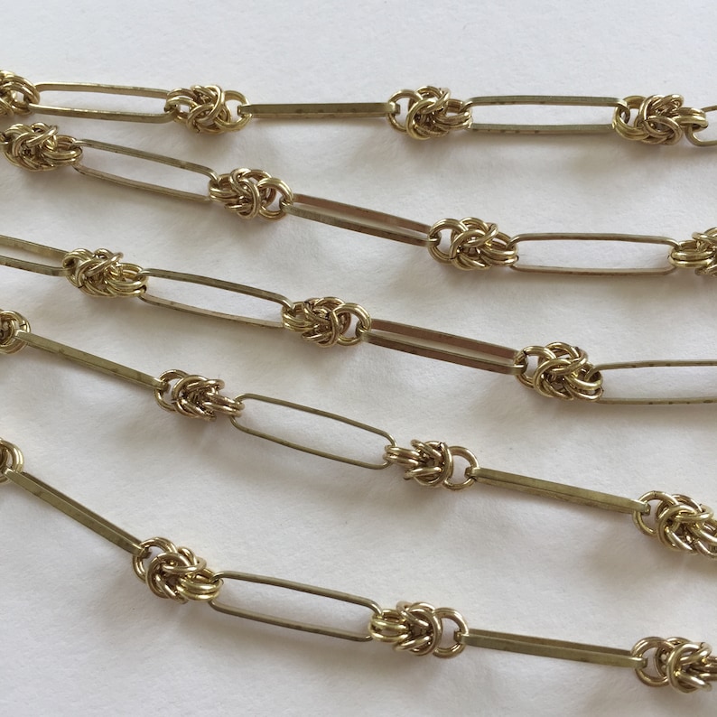 Knot Chain Options Fancy Brass Love Knot Chain, Jewelry Making Chains, 18mm, 2FT - Etsy