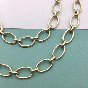 Freddy Cable Chain, Brass Chain, 19mm, 2FT image 2