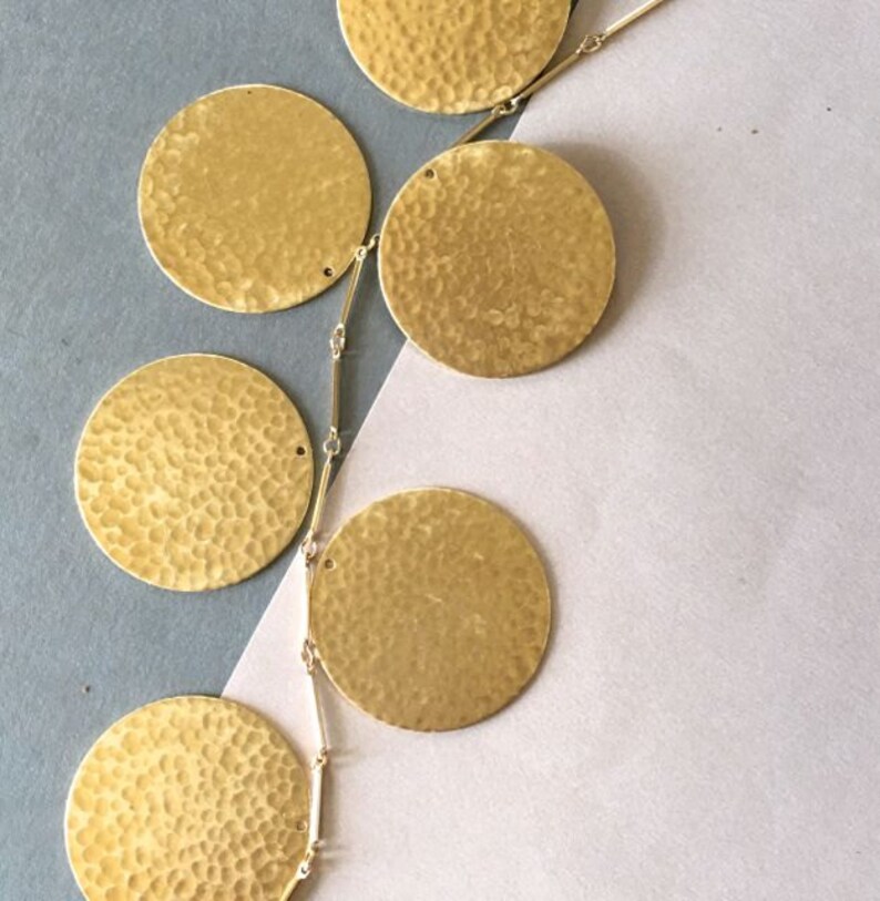 thumbnail interactive-video image 1 of 20 Raw Brass Hammered Irregular Charms - 33.9x5.3mm (CW-3934C) 1 of 6