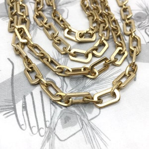 Large Classy Curb Strap GOLD Luxury Chain Purse/handbag Strap 1/2 12mm Wide  Choose Length & Hooks/clasps 