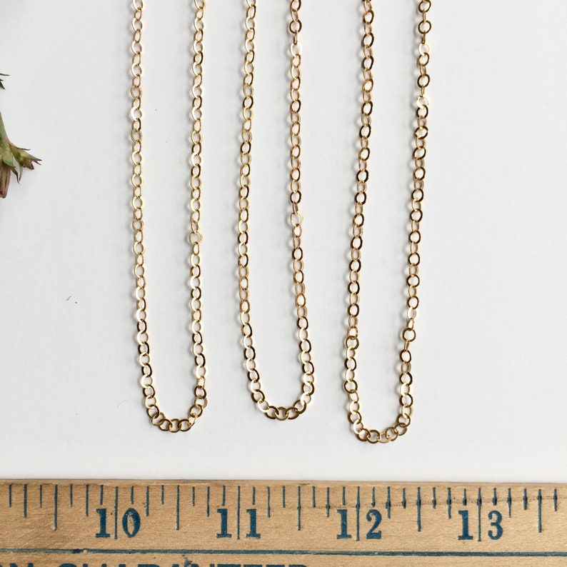 Brass 3mm Cable Chain, Soldered Chain, 5FT image 7