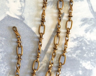 Vintage Standish Chain, Twist Brass Chain, 10mm, 2FT