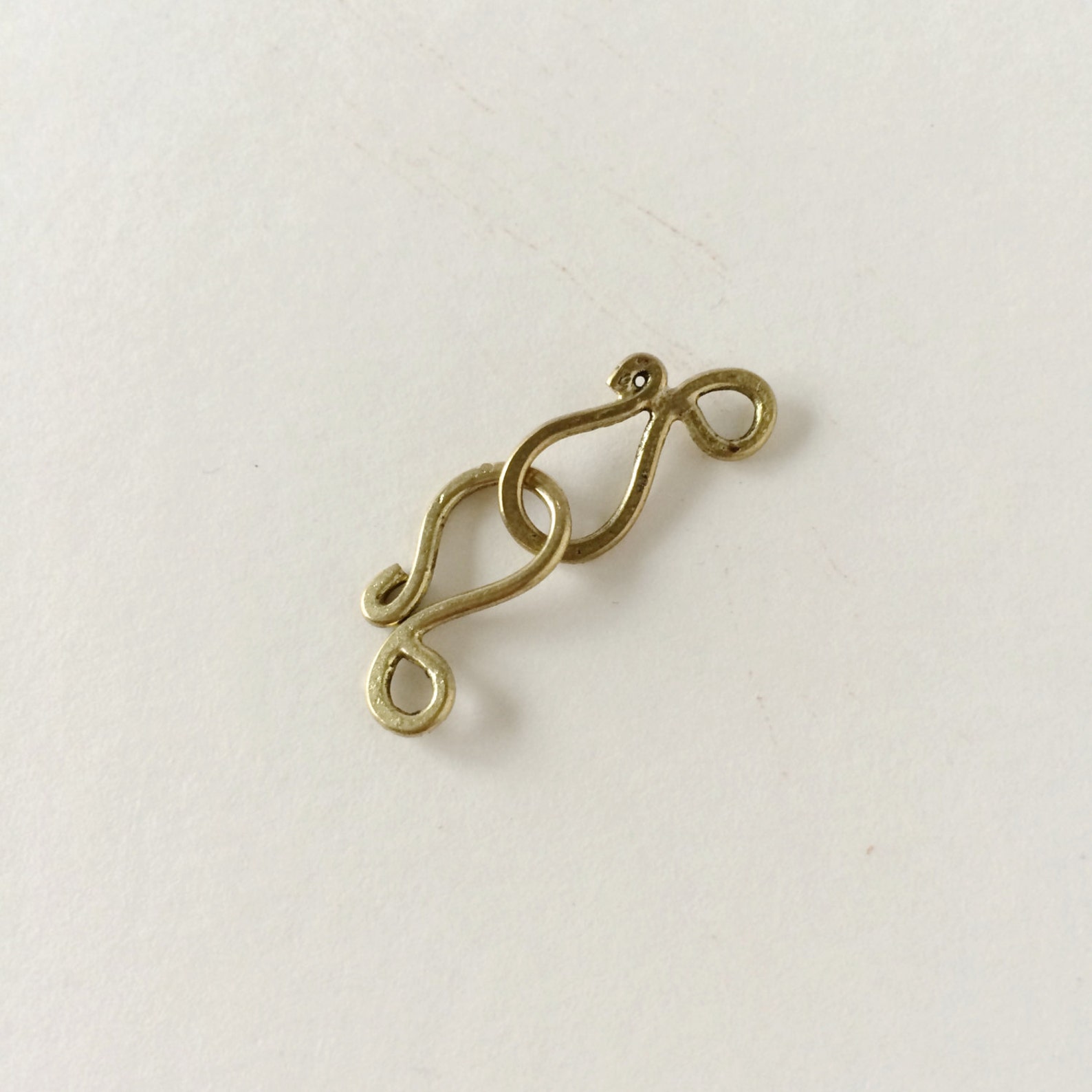 Small Brass S Hook Shepard's Hook Clasp Brass S Hook Etsy