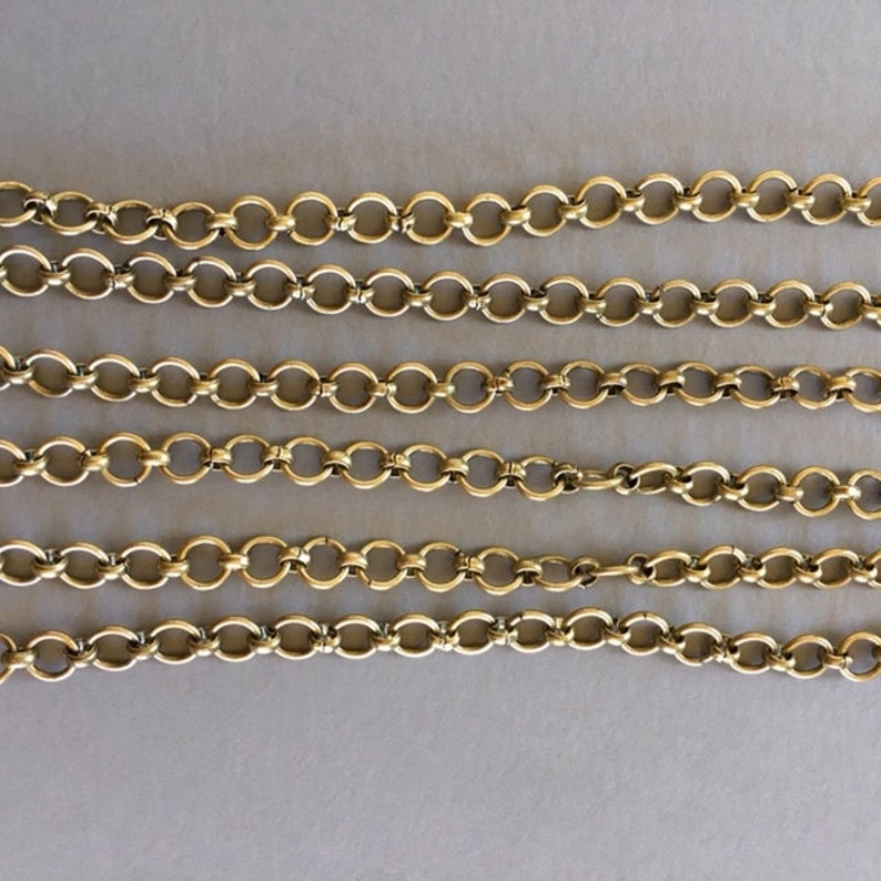 Brass Lindy Chain Decorative Chain Fancy Chain 7mm 2FT Etsy