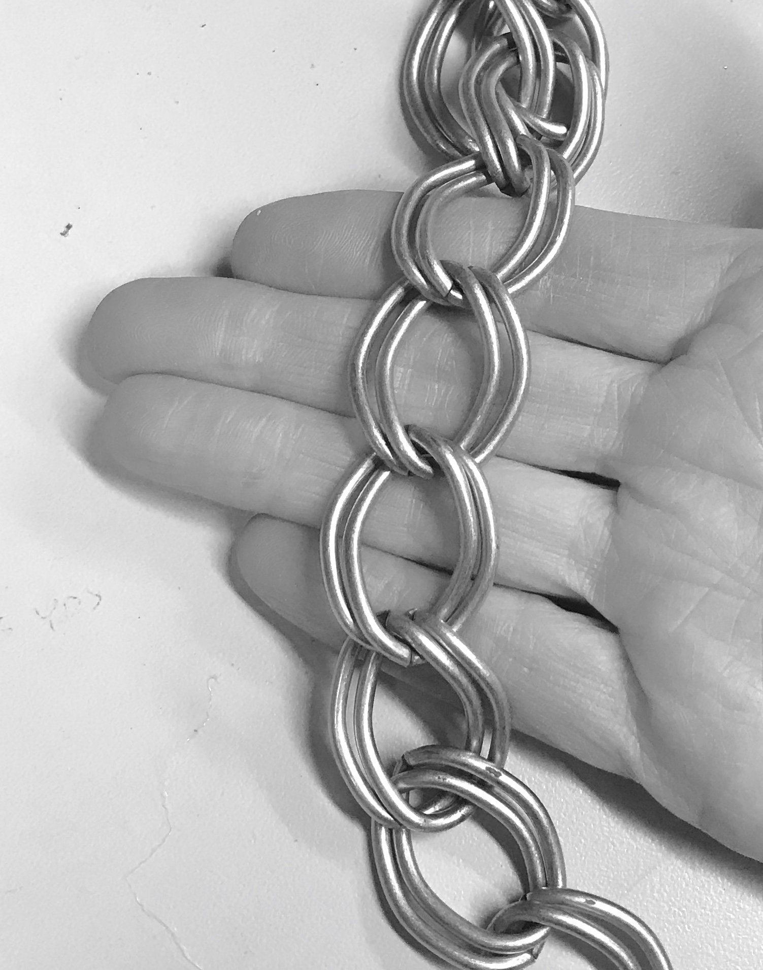 XL Double Link Chain Vintage Brass Chain Statement Chain Etsy