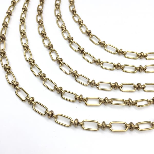 Beaux Kette, Fancy Messing Kette, Ketten zur Schmuckherstellung, 11 mm, 2 FT