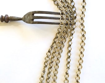Brass Lindy Chain, Decorative Chain, Fancy Chain, 7mm,  2FT