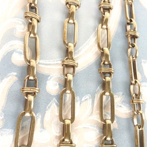Vintage Regency Chain, Fancy Brass Chain, Jewelry making Chains, 20mm, 1FT