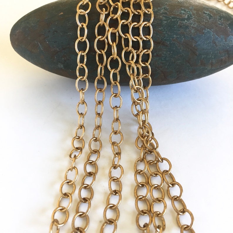 Matte Gold Cable Chain Large Gold Cable Chain 8mm 2FT USA Etsy