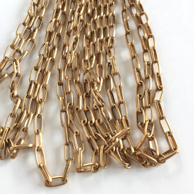 Matte Gold Long Cable Chain Long Box Chain 12.5mm 18 Etsy Sweden