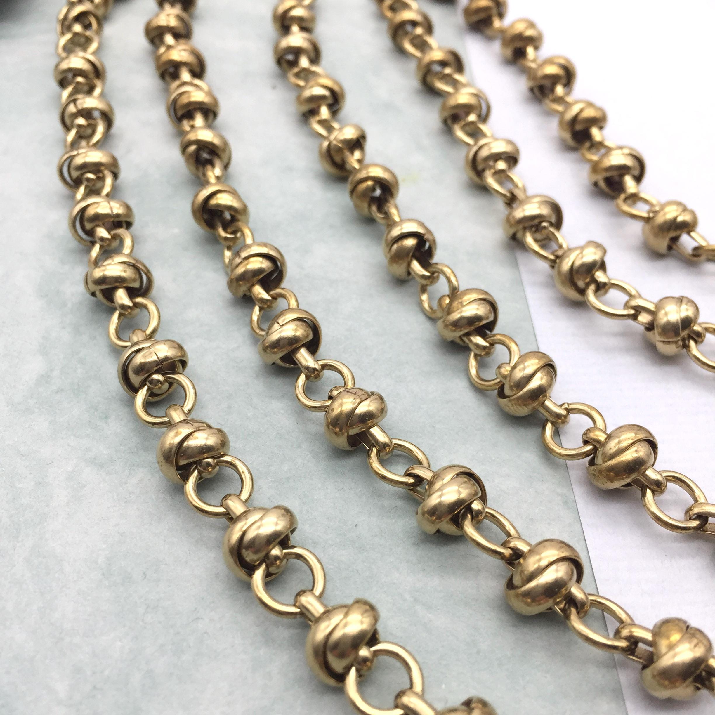 Colette Brass Chain, Jewelry Making Chains, 7mm, 1FT