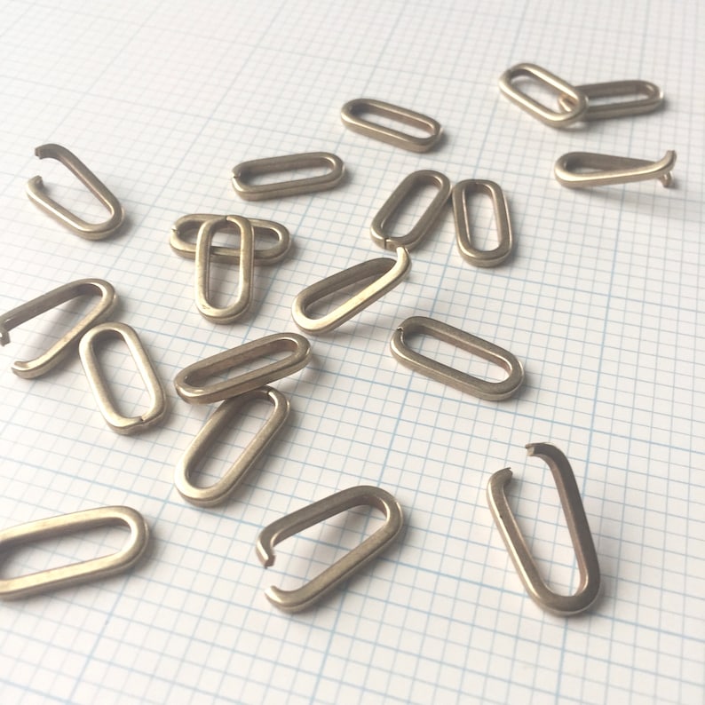 Brass Regency Links Fancy Jump Rings Long Connectors 20mm Etsy