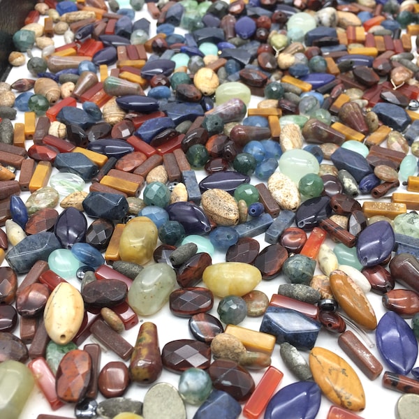 Assorted Vintage Genuine Agate Beads, 50 PCS