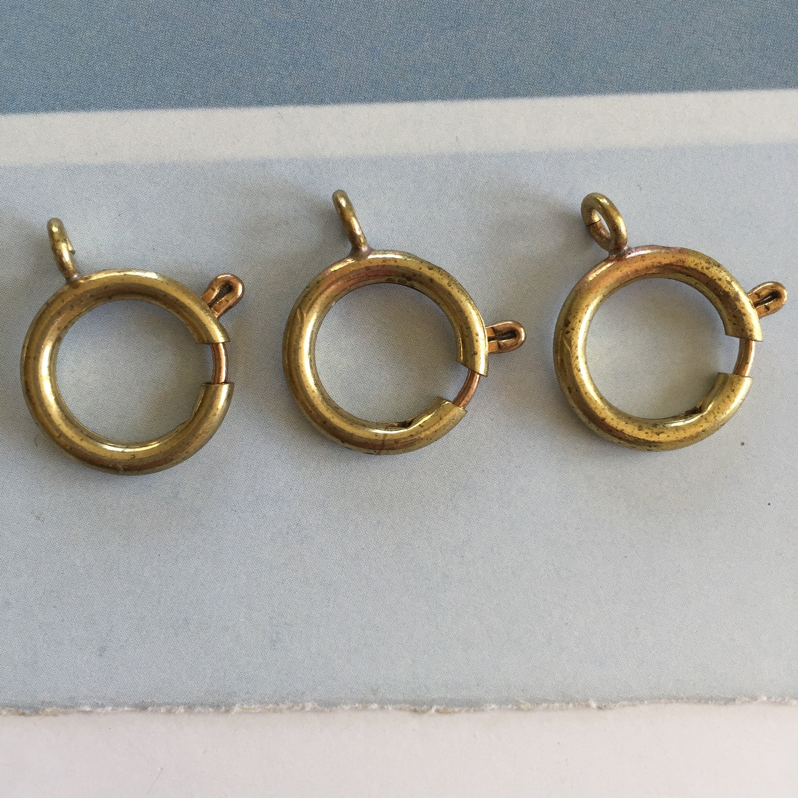 Brass Spring Ring Clasp Large Spring Ring Vintage Clasp Etsy