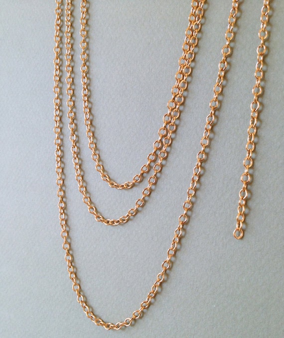 22K Gold Cable Chain 4mm Matte Gold Chain Small Basic Chain Etsy