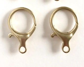 26mm, Fancy Circle Brass Lobster Claw, Jewelry Making Clasps, 2PCS