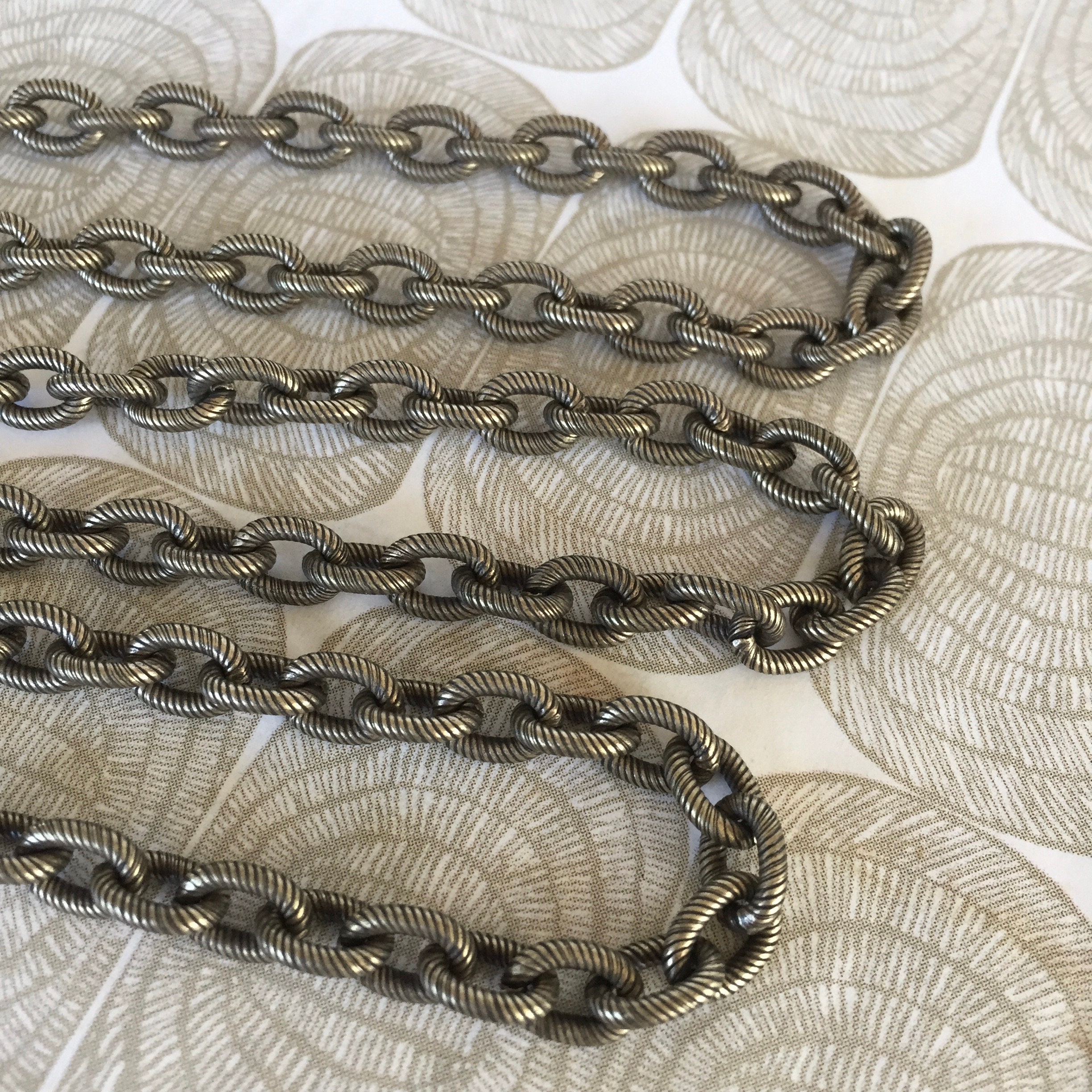 2Brass Ox Cable Chain Bronze Plated Cable Chain 9mm 3FT | Etsy