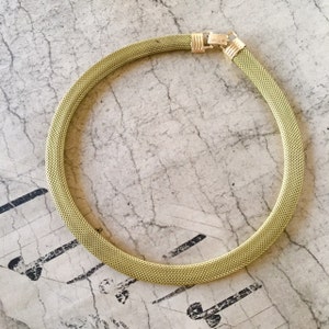 Vintage Messing Mesh Halskette, 1PC