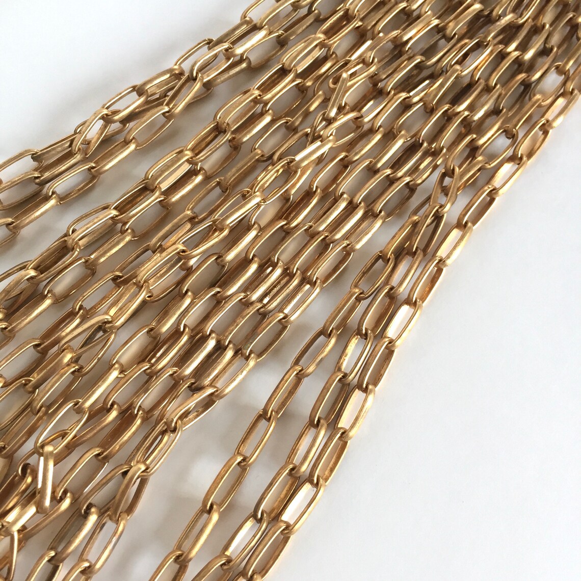 Matte Gold Long Cable Chain Long Box Chain 12.5mm 18 Etsy